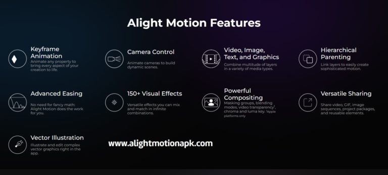 alight motion features